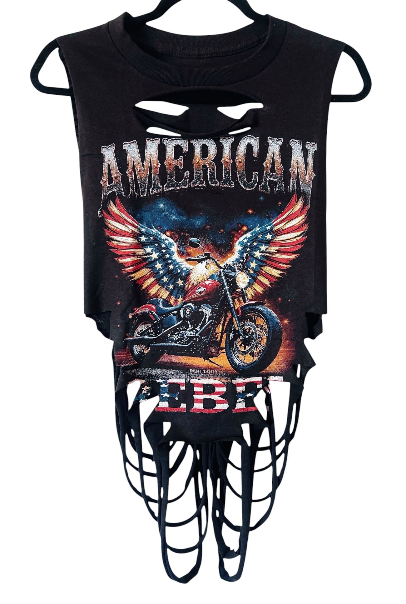 American Rebel Drape Slashed Tank